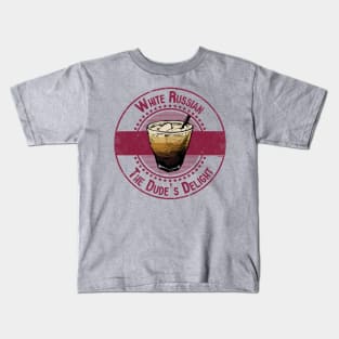 White Russian The Dude's Favorite Drink Kids T-Shirt